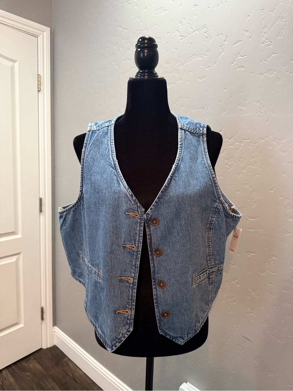 Old Navy Light Blue Denim Vest